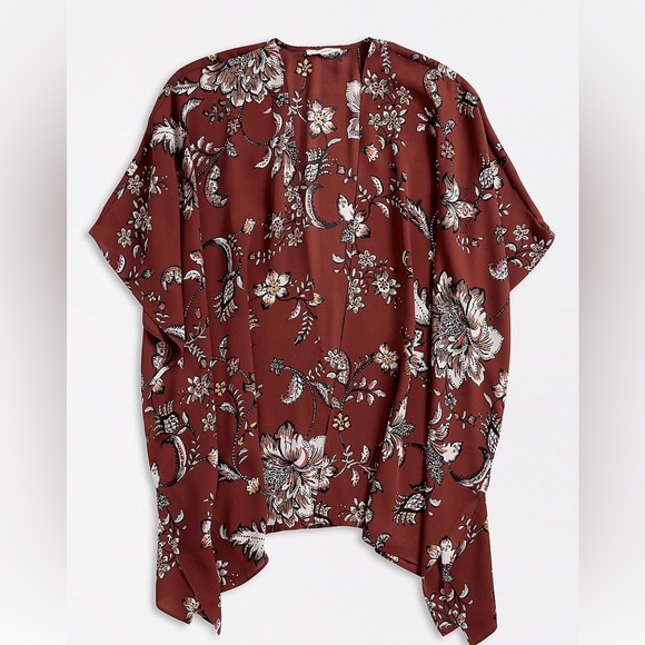 Maurices Floral🌹 Print Open Front Kimono one size medium - Picture 1 of 6